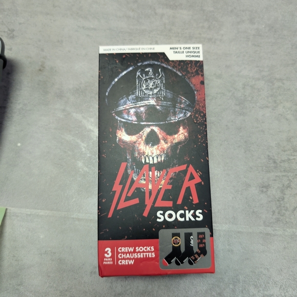 Slayer Socks 3-Pack Gift Set New In Box Fits Mens Shoe Size 7-12 - Picture 1 of 6